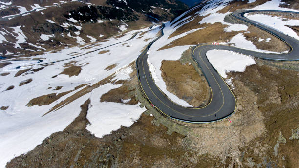 istock Aerial view upon mountain road 1095979768