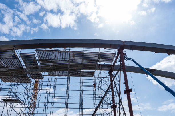 istock Construction of a modern river bridge in Germany 1095986962