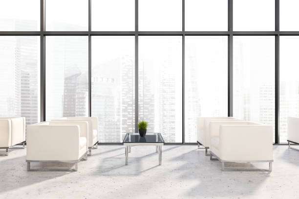 istock White armchairs in loft office waiting room 1095989300