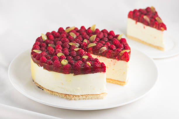 Tasty homemade raspberry cake