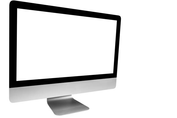 istock Laptop computer PC with blank screen mock up isolated on white background. Laptop isolated screen. PC computer white screen with copy space. Empty space for text. Isolated white screen 1095991708