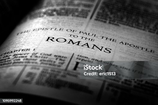 istock Bible New Testament Christian Teachings Gospel Romans 1095992248