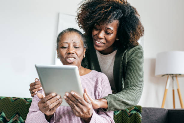 istock Caregiver and senior women 1095995642