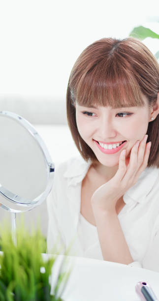 istock Beauty woman look mirror 1096016086