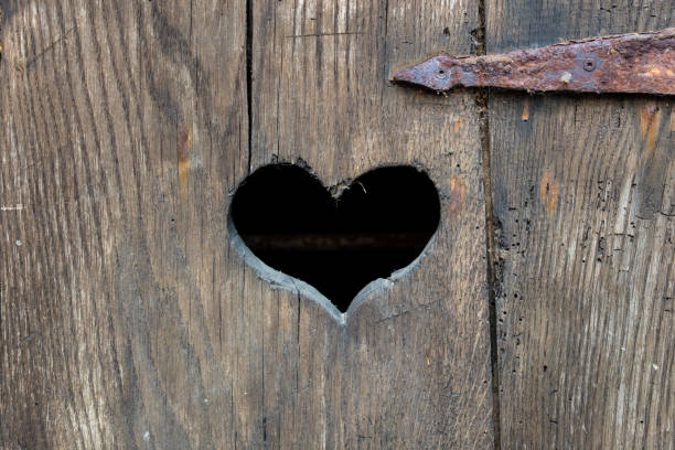 istock Heart shape on an old door 1096020730