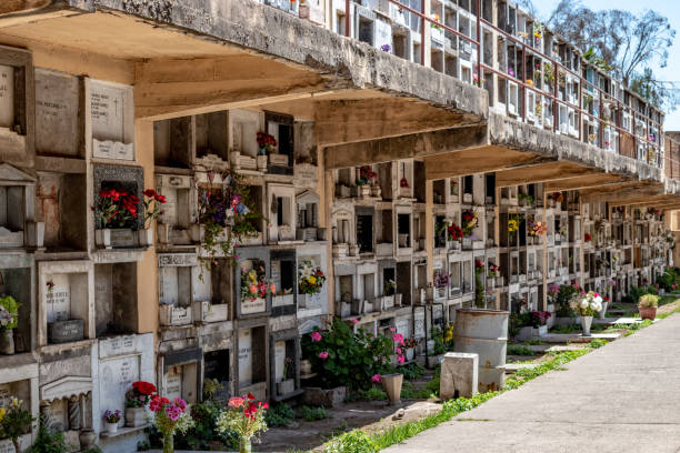 Santiago cemetary. stock photo