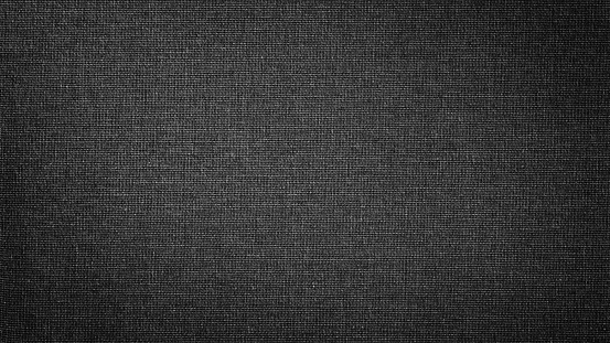 Tela lino blanco negro oscuro. La imagen de fondo, textura. photo