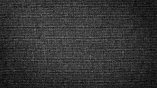 tela lino blanco negro oscuro. la imagen de fondo, textura. - tejido textil fotografías e imágenes de stock