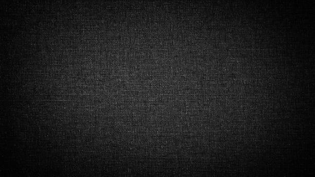 istock Dark black white linen canvas. The background image, texture. 1096047758