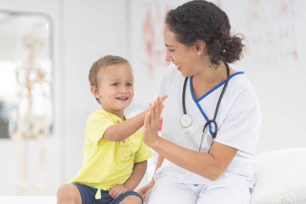 istock Toddler boy at the doctor's office 1096056590