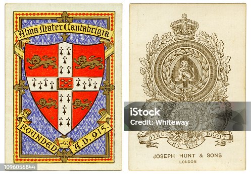 istock Ace of spades 19th century by Goodall fox hunting design 1096056844