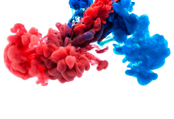 istock Abstract paint splash isolated on white background - Image colourful ink. 1096061528