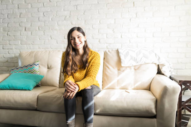 istock Joyful Woman Spending Time Alone At Home 1096061596