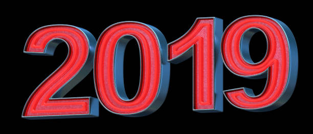 istock Red neon new year 2019 1096081572