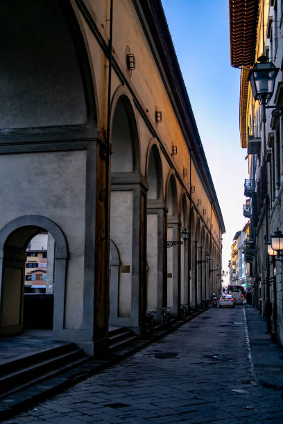istock Arches of the Vasari Corridor (Corridoio Vasariano) in Florence 1096089418