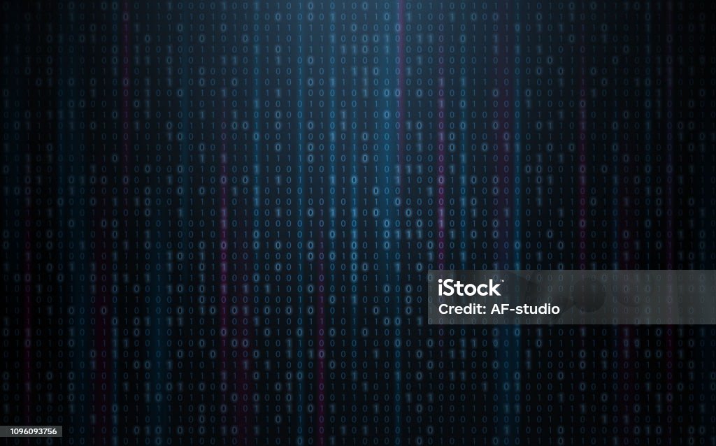 Binary Background Stock Illustration - Download Image Now - Artificial ...