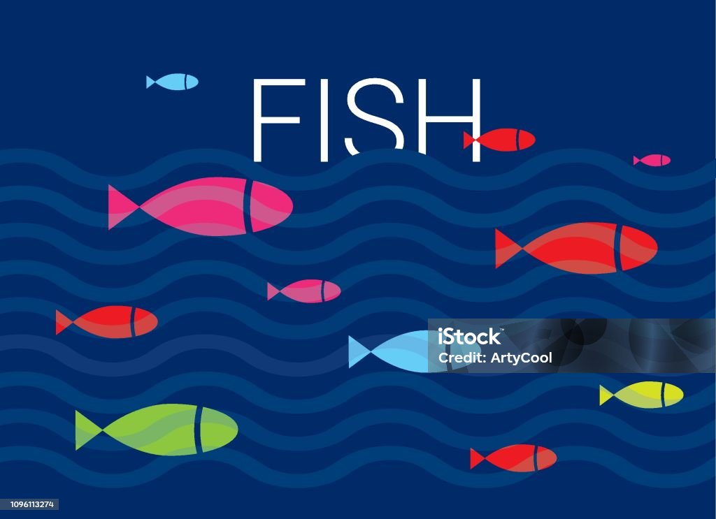 Vector Bacground Fish Fish Sea Vector Background Stock Illustration - Download Image Now ...