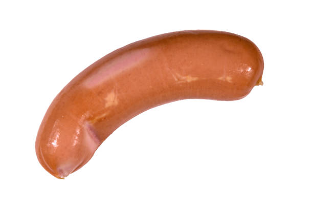 istock One sausage isolated on the white background 1096127474