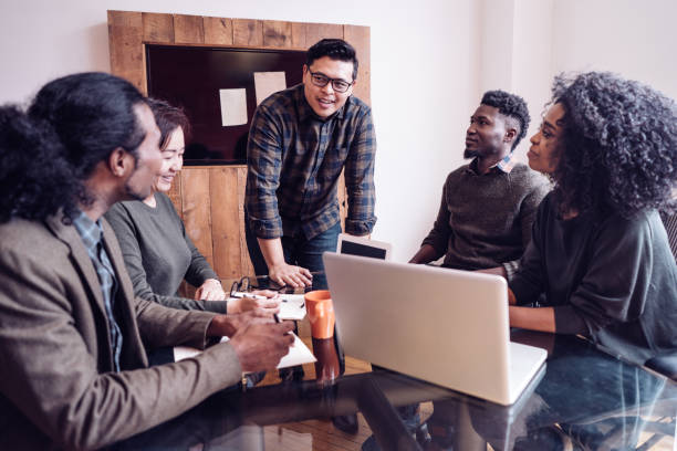 istock Business meeting in a boardroom 1096128272