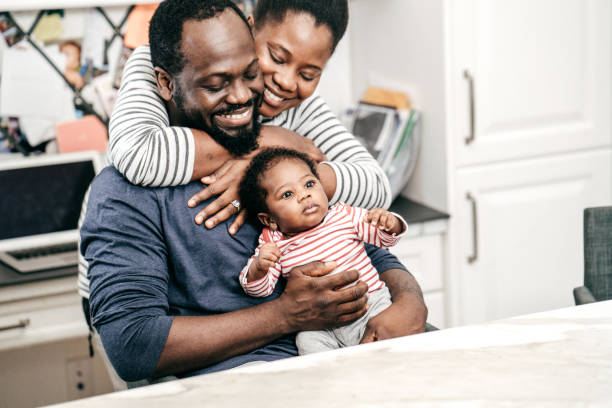 istock Millennial parents and  newborn baby 1096129542