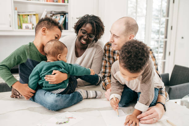 istock family with 3 little kids 1096130590