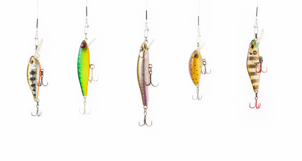 Fishing lures. Fishing lures. fishing rod stock pictures, royalty-free photos & images
