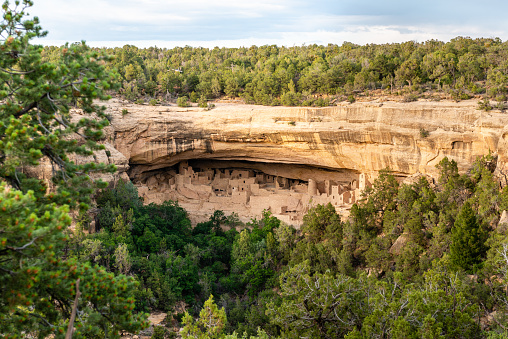 Cliff Palace seen from Sun Point View in Mesa Verde National Park, Colorado