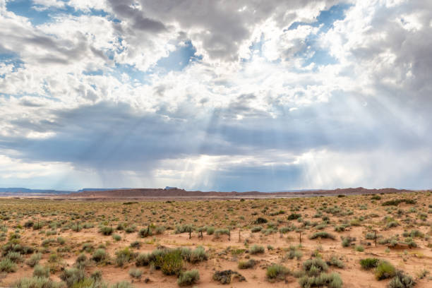 istock Scenic ladnscape with god-rays after a storm in Utah 1096143922