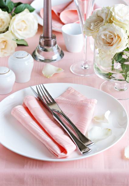 istock Festive table setting for Valentins Day, Easter, Mother's Day ore wedding. 1096156220