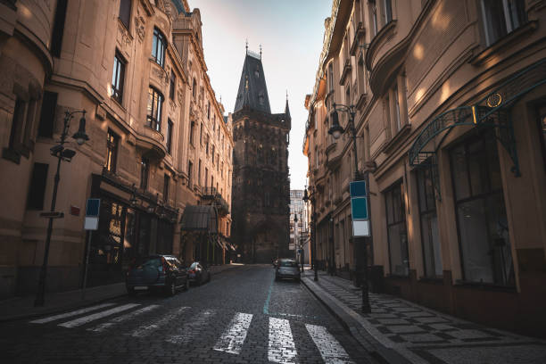 istock Street in Prague Old City Center 1096157708