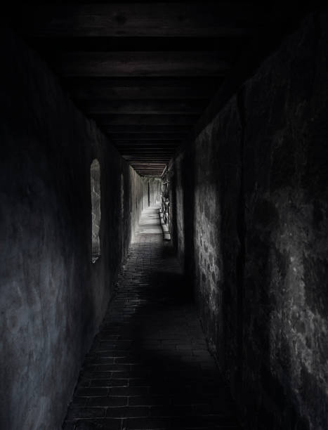 Inside the historical stone wall in Waiblingen, Germany