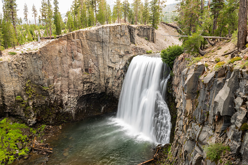 Tower Fall is a beautiful, accessible Waterfall in Yellowstone\nLocated in the northeastern part of Yellowstone near Tower Junction, the fall plunges a stunning 132 feet