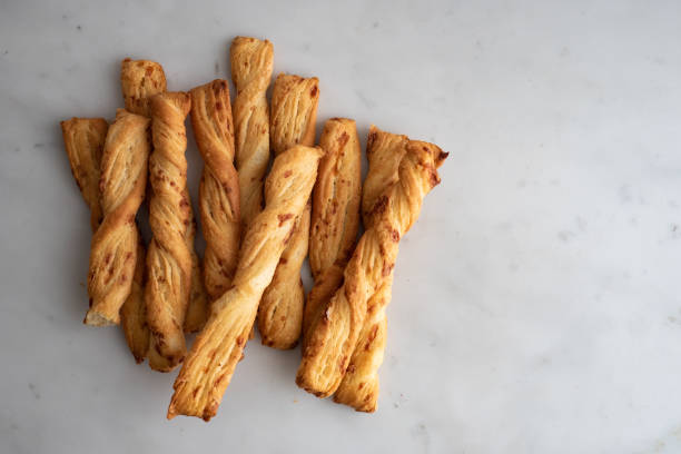 istock Cheese stick ,Breadsticks with cheese on marble background. 1096176036