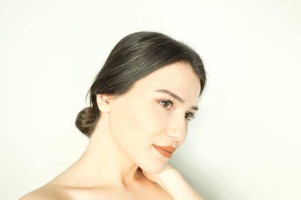 istock Beautiful woman face - close up 1096181944