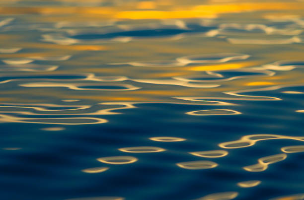 Colorful shining toned water surface background