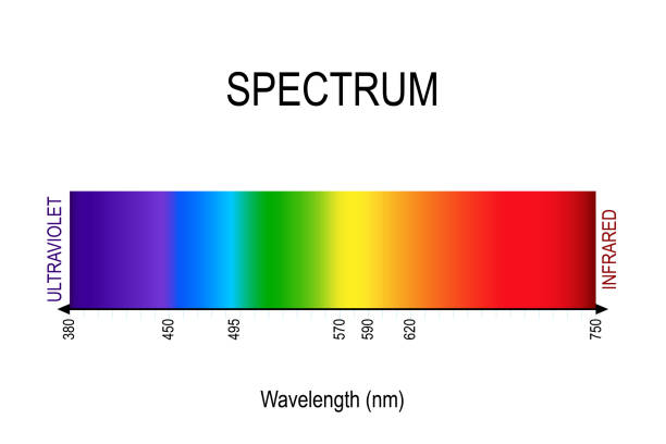 widmo. światło widzialne, podczerwień i promieniowanie ultrafioletowe. - spectrum stock illustrations