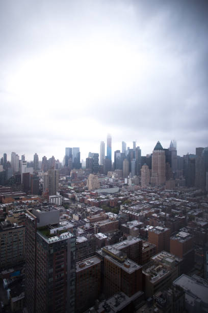 istock Midtown Manhattan Under Rainy/Foggy Gray Sky 1096290340