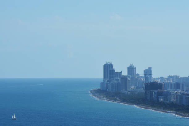 istock Aerial view of the Biscayne Bay coastline 1096290904