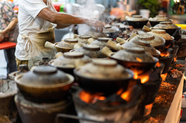 istock Malaysia Hawker Culture, Clay pot Chicken Rice 1096291008