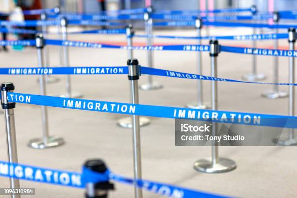 Immigration Board Line Stock Photo - Download Image Now - Emigration and Immigration, Customs, Airport