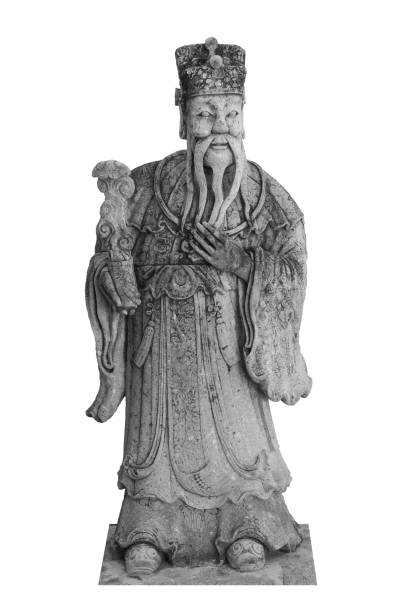 istock Chinese philosopher stone sculpture at Wat Pho, Bangkok 1096312652