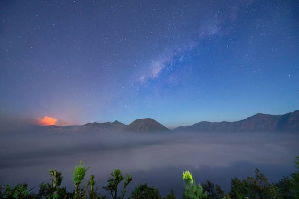 istock Milkyway over bromo mountain 1096316644