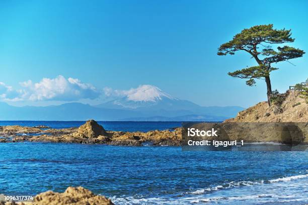 Mount Fuji Which I Watched From Tateishikouen Stock Photo - Download Image Now - Cloud - Sky, Crag, Famous Place