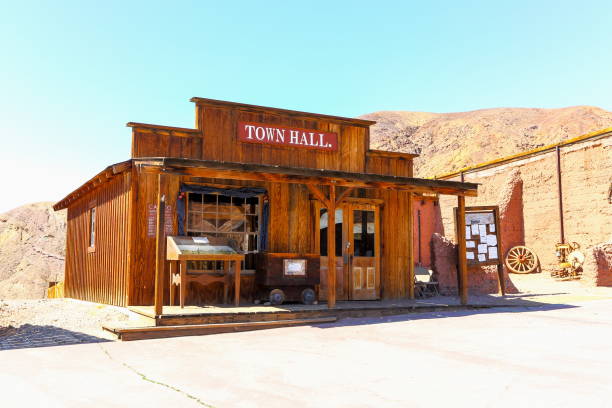 Yermo, CA, USA - Febuary 27, 2013 : Calico Ghost Town is a in the Mojave Desert.\nCalico is an old West mining town that has been around since 1881 during the largest silver strike in California State.