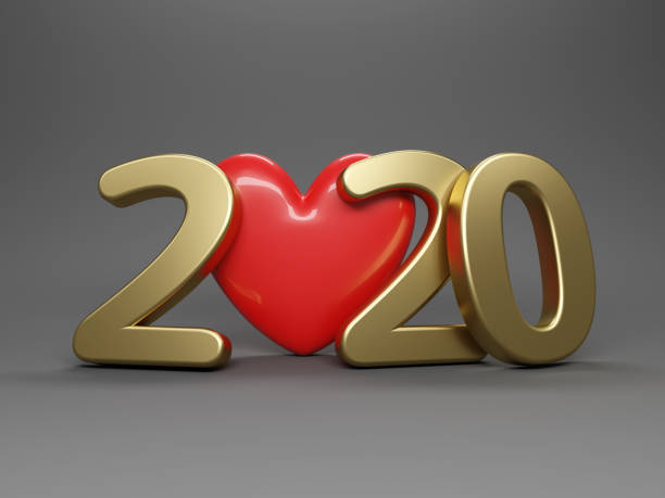 istock New Year 2020 Creative Design Concept with Heart symbol 1096342628