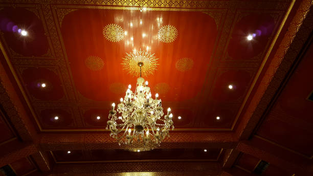 chandelier in grand ballroom