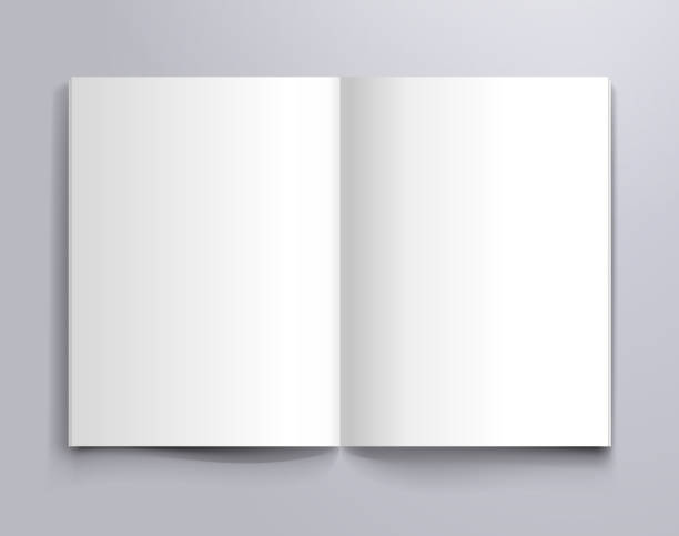 a4 open page mockup a4 open page design mock up template open book stock illustrations
