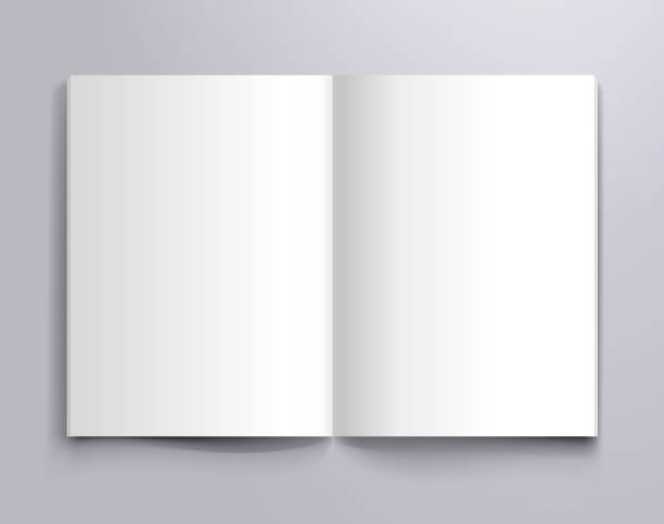 a4 open page mockup a4 open page design mock up template blank stock illustrations