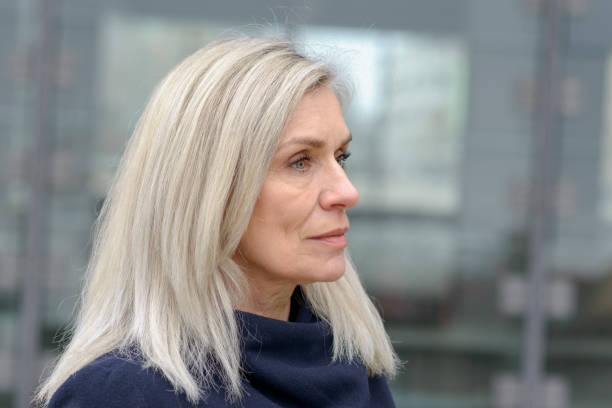 istock Serious enigmatic middle-aged woman 1096380438