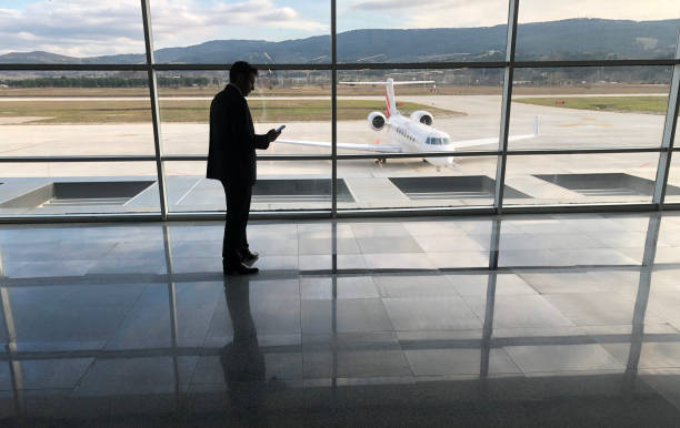 istock Businessman is waiting on airport 1096387584